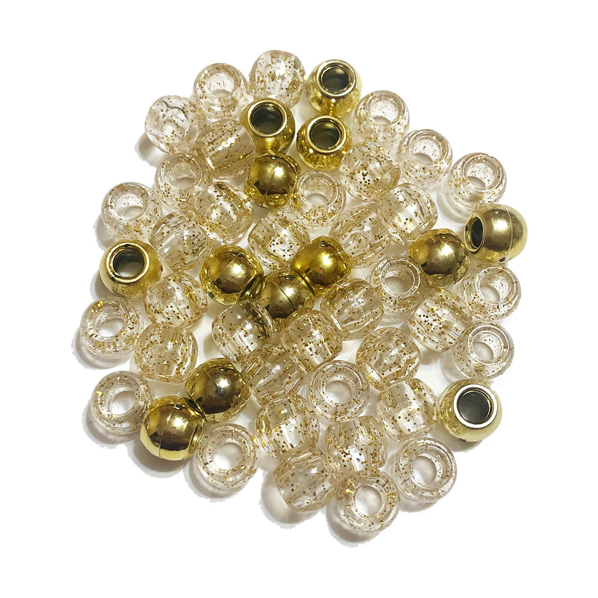 Glitter Gold Flake Hair Beads – The Barrette Box