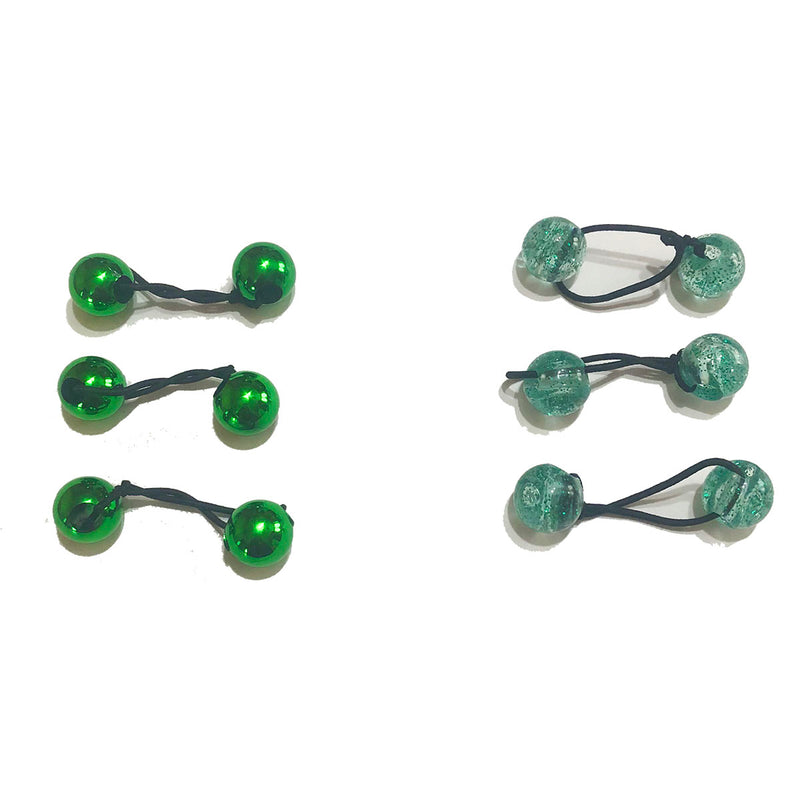 Green Leaf Glitter Bobble Set