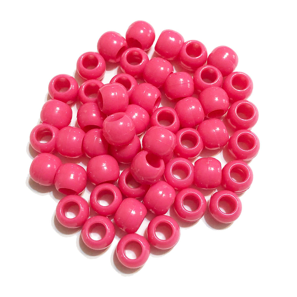 Hot Pink Hair Beads – The Barrette Box