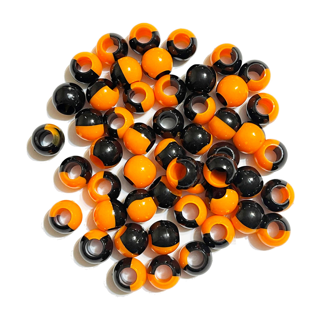 Jack-o'-Lantern Hair Beads