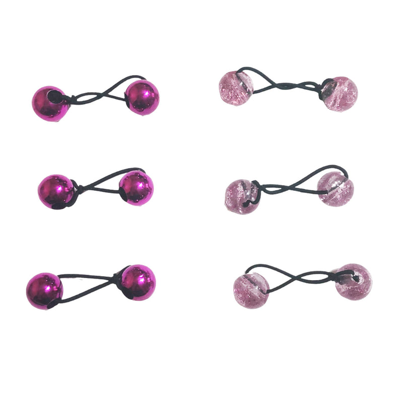 Glitter Pink Flake Bobble Set