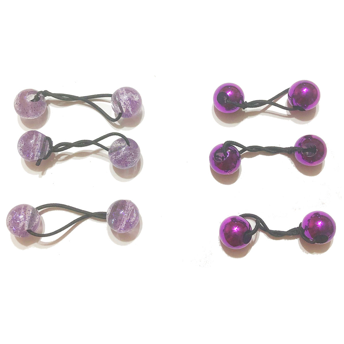 Bobble Set Glitter Purple Bobble Set – The Barrette Box