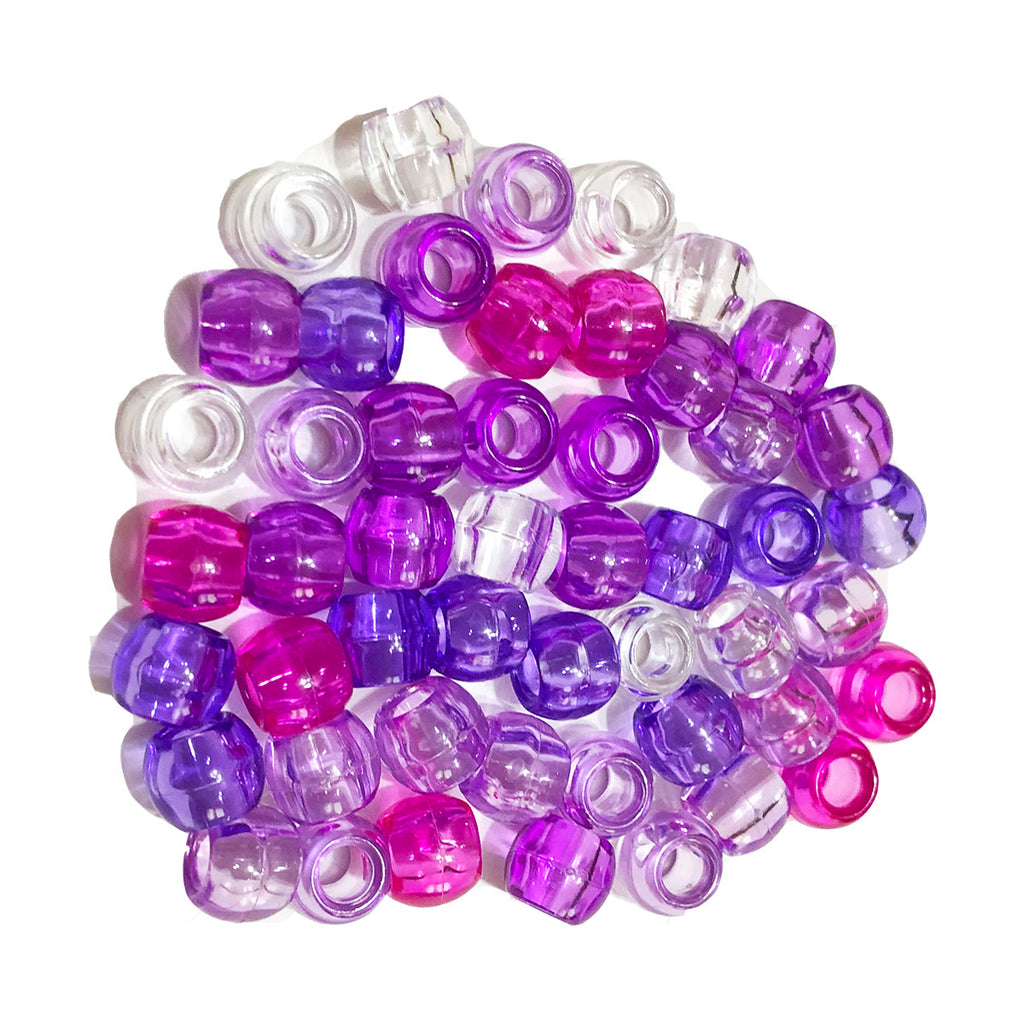 Purple Illusion Hair Beads