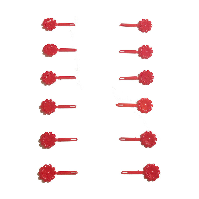 Red Sunflower Barrettes